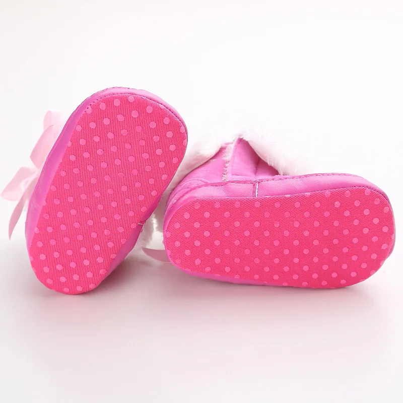 Зимние сапоги для маленьких девочек 0-1 лет; мягкие ботинки на мягкой подошве для маленьких девочек