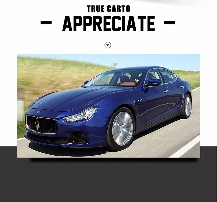 Новинка 1:32, модель автомобиля из сплава Maserati Ghibli с вытягивающимся дном, литая модель автомобиля, игрушечный автомобиль, детские подарки на день рождения, игрушки
