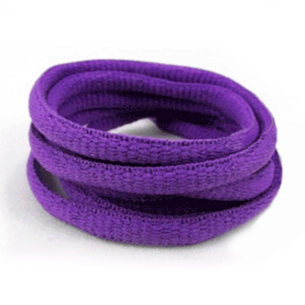 2 шт шнурки цветные плоские круглые шнурок для кроссовка шнурки для обуви Новинка - Цвет: purple