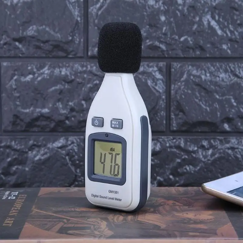 Цифровой измеритель уровня звука шумомер Тестер давления(без батареи