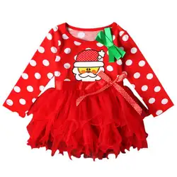 2017 2017 для маленьких девочек Vestidos принцесса Дети Санта Клаус Обувь для девочек цветочный Кружево Платья для женщин Детская Вечеринка платье