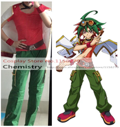 Ю-Ги-о! Arc-V Yu Gi Oh Arc V карточная игра Yuya Sakaki Косплей Костюм |
