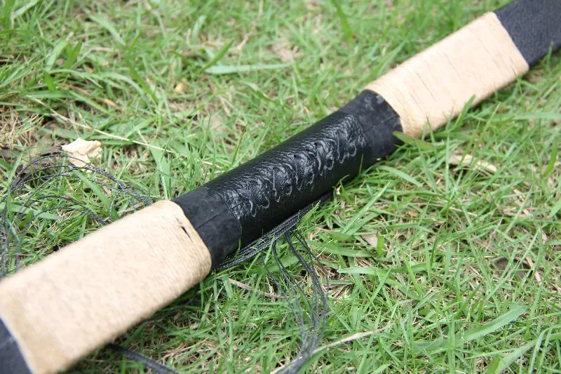 С высоким качеством! Ручной работы из коровьей кожи LONGBOW с рогом на наконечниках