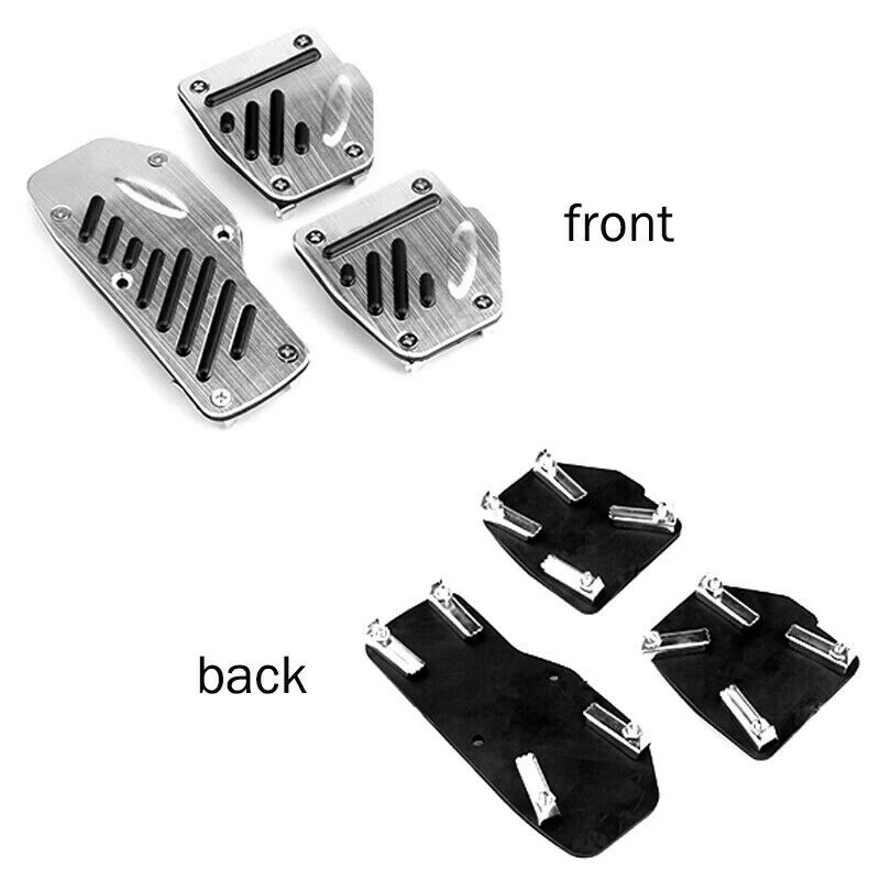 3 шт., автомобильные педали для ног, накладки, ручная коробка передач, для тормоза, сцепления, акселератора