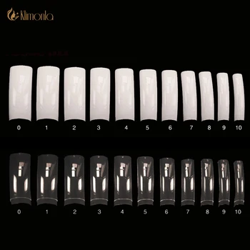 

500Pcs Professional French Nails Art Tips Clear White Half Cover False Fake Long UV Gel Nails Decorations Nail Art Tools