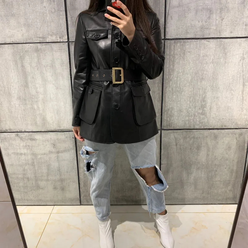 

ladies real leather blazer women genuine leather coat