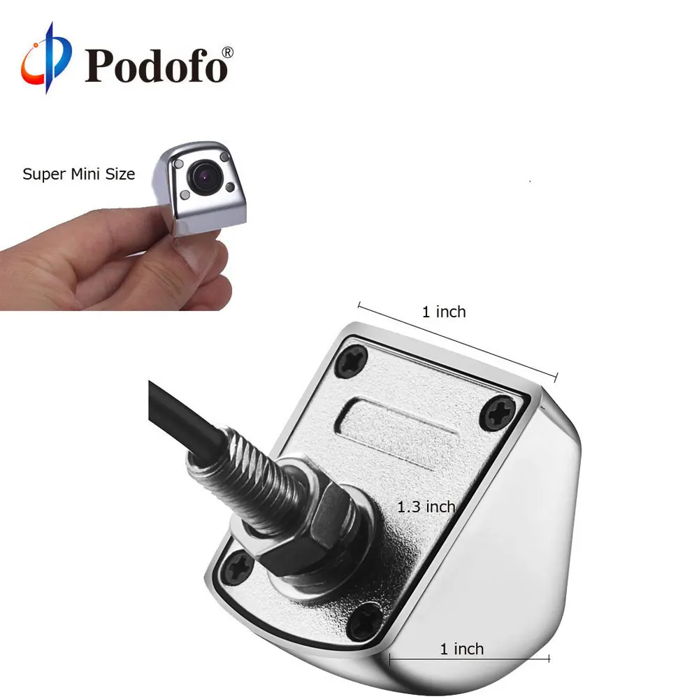 

Podofo Car Backup Camera IP68 Waterproof Rear View Camera 170 Degrees Parking Assistance Reverse Camera for Rearview Monitor
