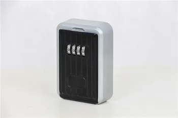 

Strong zinc alloy 4 Digit Combination Password Keys Box Key Storage Organizer Box Wall Mounted Home Security Code Lock Key Box