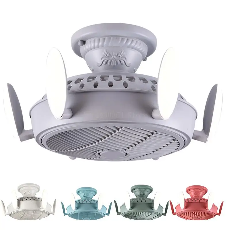 

New 3in1 Anion Stealth Mute Ceiling Fan with LED Changing Light Quality Acrylic Ventilation Fan Remote Control/3 Speed
