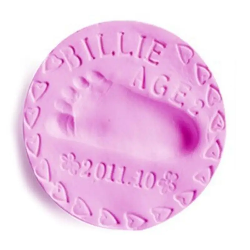 1 упаковка, 20 г, безопасная резиновая грязь, Детская воздушная сушка, мягкая глина, отпечаток руки, отпечаток пальца, дети, сделай сам, художественный проект - Цвет: Розовый