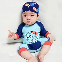 baby swimwear 15to 24kg children kids boys long sleeve blue fish baby boy swimwear suits one piece swimsuit baby bathing suits children s one piece swimsuits girl boys bathing suits one piece suits for children boys beach wear girl swimwear long sleeve
