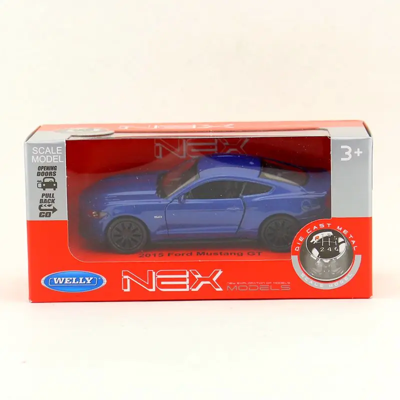 Welly литая металлическая модель/Масштаб 1:36/2015 FORD MUSTANG GT Игрушечная машина/Сборная