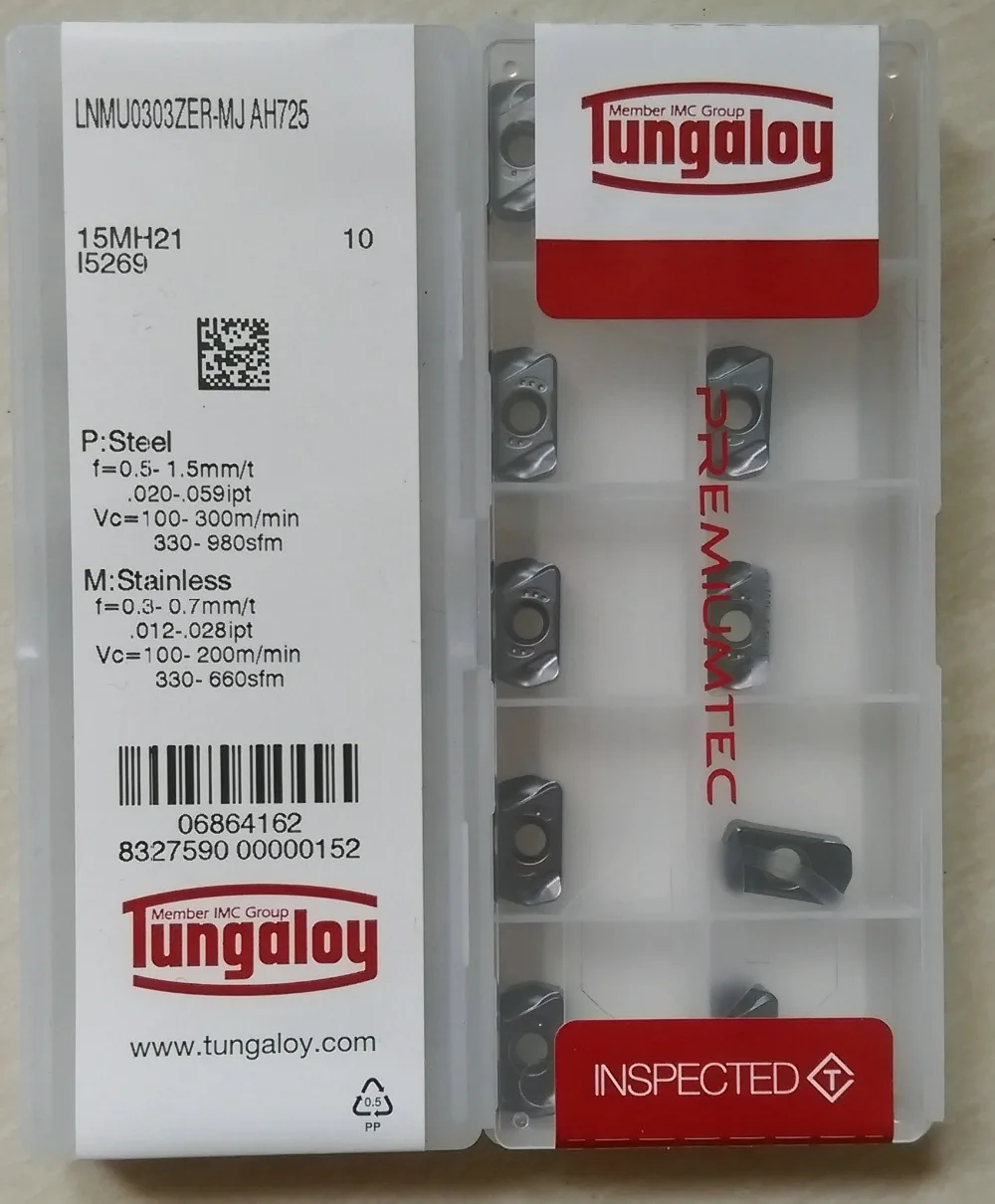 ETO LNMU0303ZER MJ AH725 1000pcs с ЧПУ карбидные вставки Tungaloy EMC Бесплатная доставка|Токарный