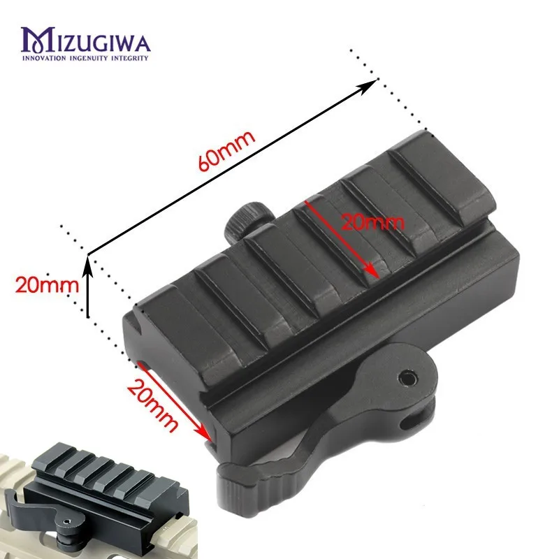 MIZUGIWA 5 فتحات/3 فتحات سريعة الإصدار الانظار الناهض QR كتلة Picatinny السكك الحديدية محول تركيب 20 ملليمتر Picatinny Bipod ل شاس MIZUGIWA 5 فتحات/3 فتحات سريعة الإصدار الانظار الناهض QR كتلة Picatinny السكك الحديدية محول تركيب 20 ملليمتر Picatinny Bipod ل شاس