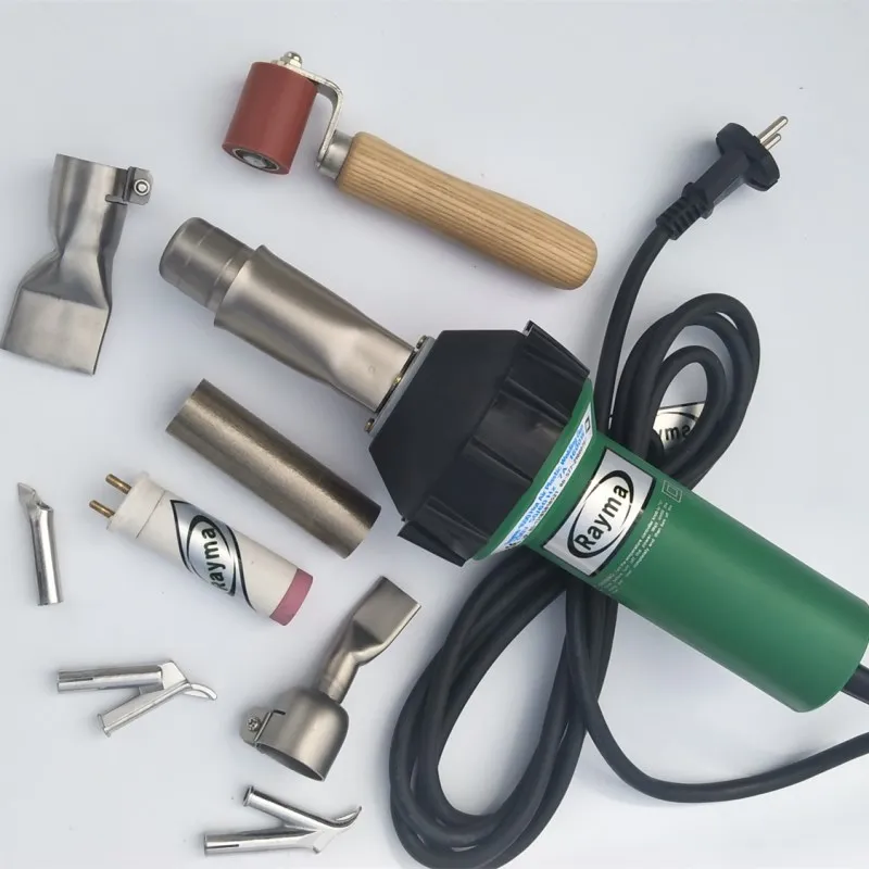 US $191.04 Rayma brand 230110V 1600w hot air welder with 9 accessories for PPPVCPEPPR water tanks plating tank sheets tents tarpaulins