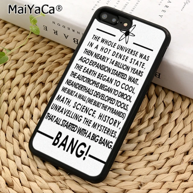 

MaiYaCa Big Bang Theory bazinga quotes Phone Case Cover for iPhones 6 6s 7 8 X XR XS max samsung galaxy S6 S7 edge S8 S9 Plus