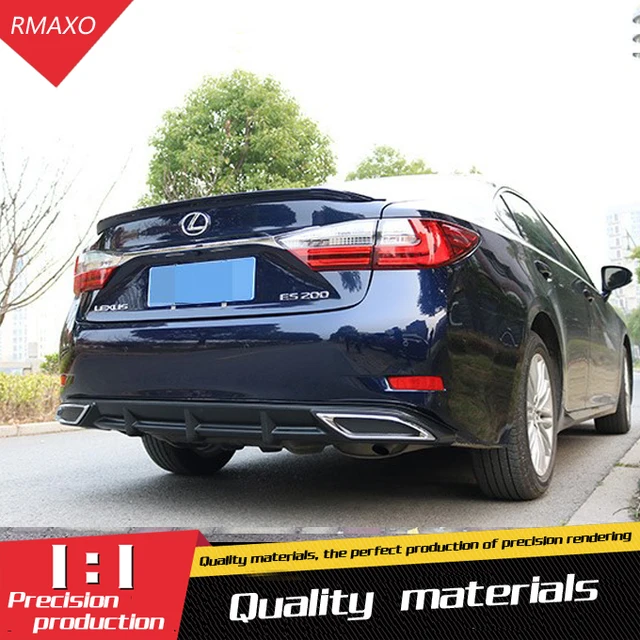 For LEXUS ES250 Rear spoiler ABS Rear Bumper Diffuser Bumpers Protector For ES300 Body kit
