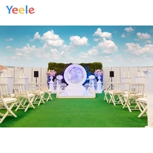 Yeele Wedding Photography Backdrop Green Carpet Photocall Flower Background Vinyl Custom Outdoor Scene For Photo Studio Yeele Wedding Photography Backdrop Green Carpet Photocall Flower Background Vinyl Custom Outdoor Scene For Photo Studio