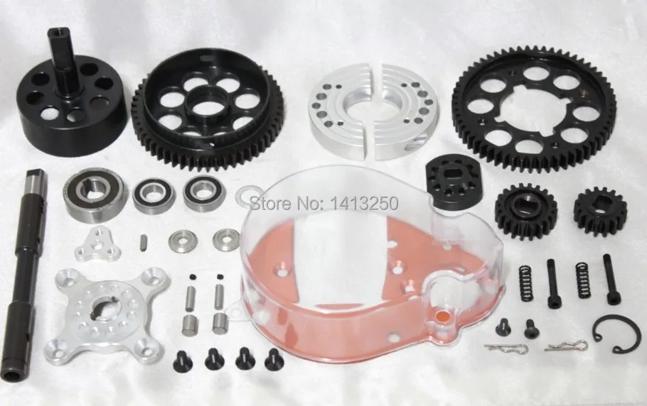 RC 1 5 Baja 2 Speed Transmission Gear Box Metal Gears Upgrade HPI Rovan KM