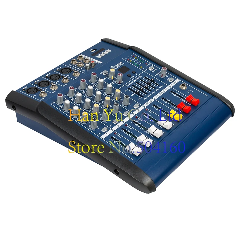 

Professional Karaoke Audio Mixer Power Amplifier 4/6/8/12 Channel Microphone Sound Mixing Console With USB 48V Phantom Power