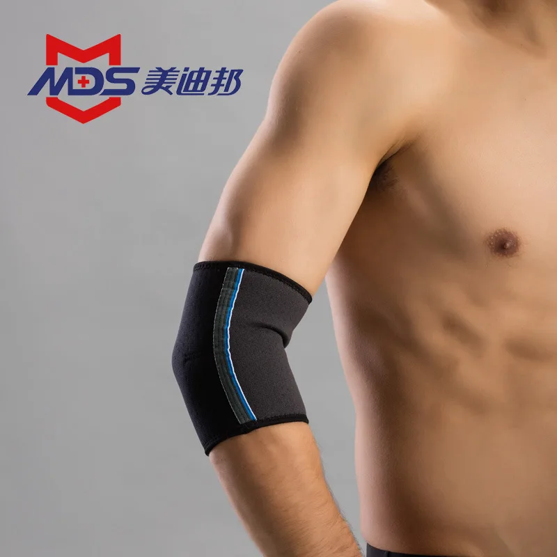 MDS Unisex Elbow Compression Sleeves support brace for Tennis Badminton