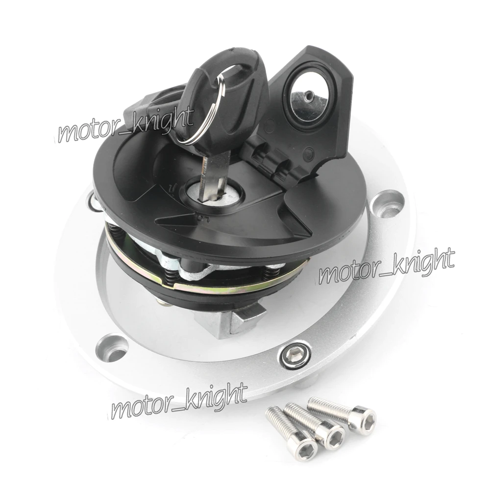 Motorcycle Fuel Gas Tank Cap Petrol Cover Lock + 2pcs Keys For Kawasaki