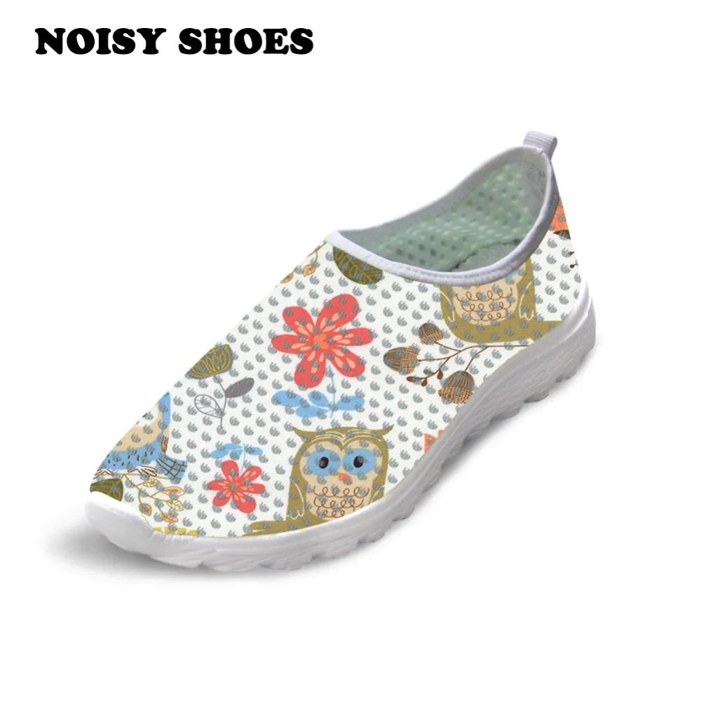 

Sports shoes women's running shoes outdoor leisure creative 3D cute owl pattern printing light comfortable sports shoes - AA