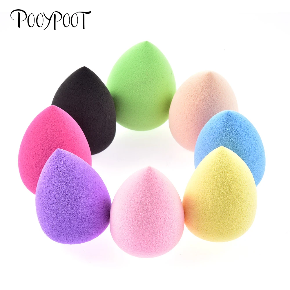 Pooypoot спонжи для макияжа, косметические спонжи, гладкая пудра, красота, Тональная основа, спонжи, косметические необходимые инструменты для макияжа, 8 цветов