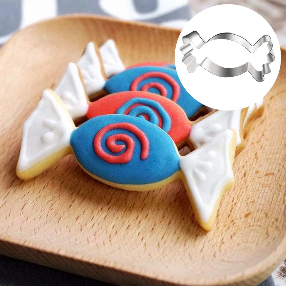 3D конфеты печенья резак формы из нержавеющей стали металлические украшения торта печенья выпечки Инструмент Аксессуары