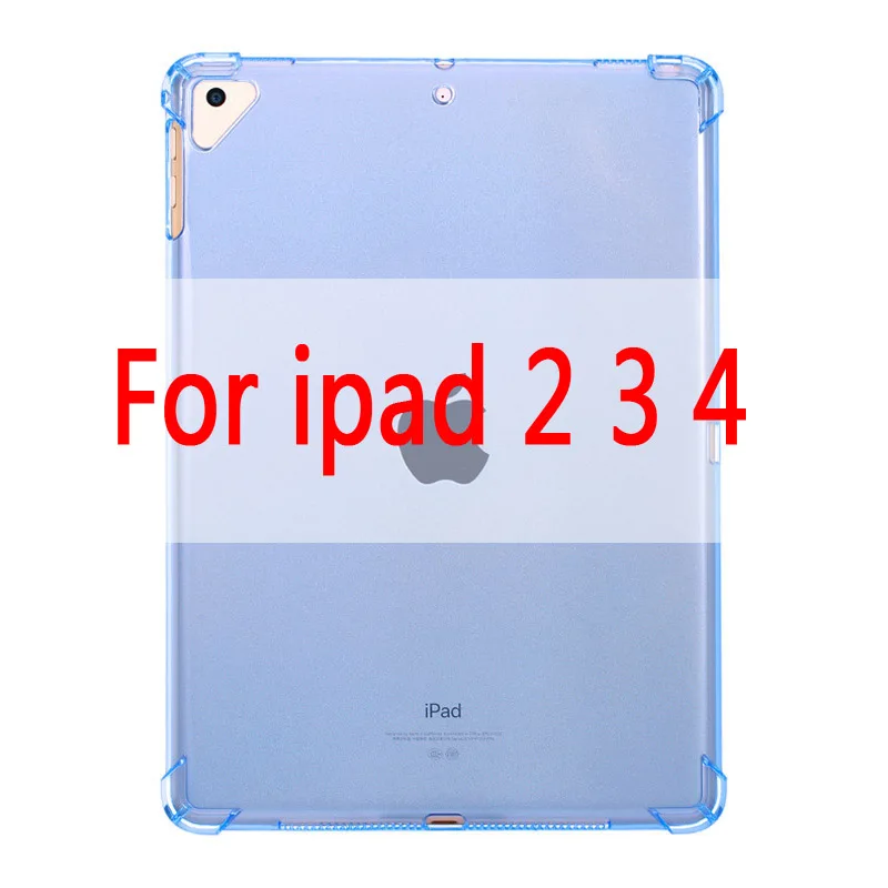 Чехол для нового iPad 9,7 ''прозрачный силиконовый чехол с подушкой безопасности для iPad Air 1 2 Mini 5 4 3 2 чехол для iPad 10,5'' - Цвет: For ipad 2 3 4