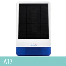 HOMSECUR солнечные Водонепроницаемый Открытый стробоскоп сирена с резервной батареей A17