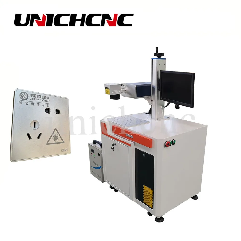 

in discount metal engrave ABBS plastic wood 3W 5W laser marking machine