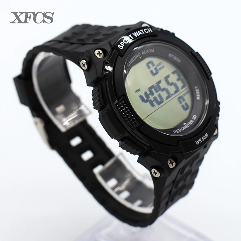 digital wrist watch with stopwatch