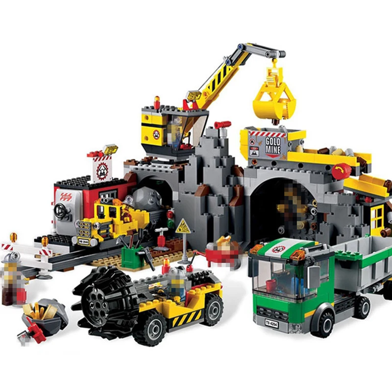 

Lepin 02071 Genuine 838Pcs City Series The City Mine Set 4204 Building Blocks Bricks Educational Toys As Funny Christmas Gifts