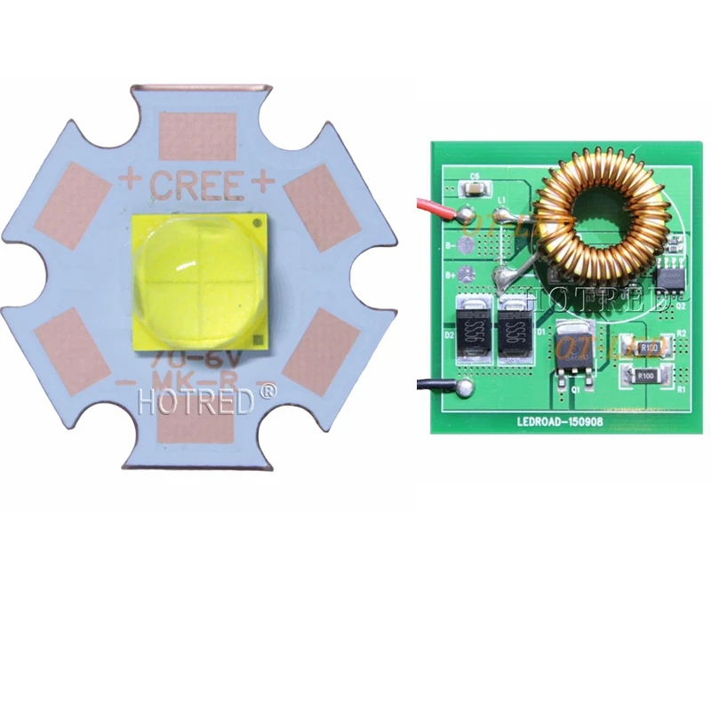 Cree XHP70.2 6 В белый 6500 К/нейтральный белый 5000 К светодио дный излучатель с 20 мм DTP Cooper pcb + 6 В 4A 50*45*11 мм драйвер