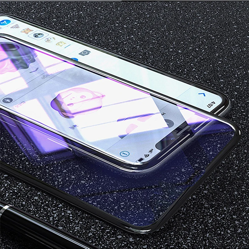 Gourde защитное закаленное стекло для iphone 7 8 6 6s XS XSMAX XR анти Blu Ray Защитное экрана X