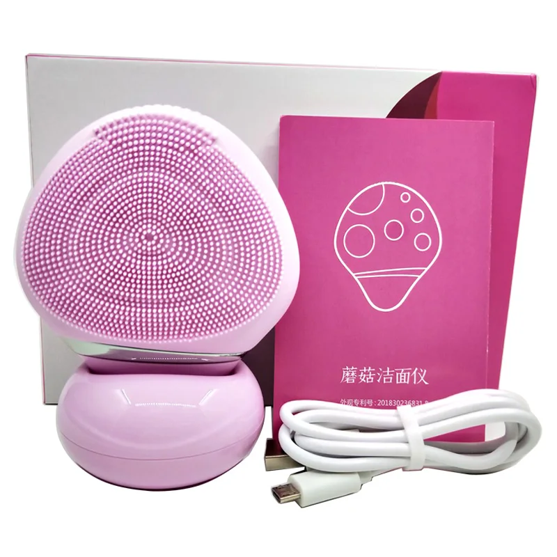 

Wireless Charging Electric Silicone Facial Cleansing Brush Sonic Facial Cleaner Blackhead Remover Makeup Cleaner Brush Machine