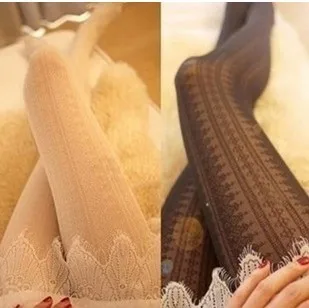 Сексуальные модные женские чулки в винтажном стиле, кружевные ажурные чулки для женщин