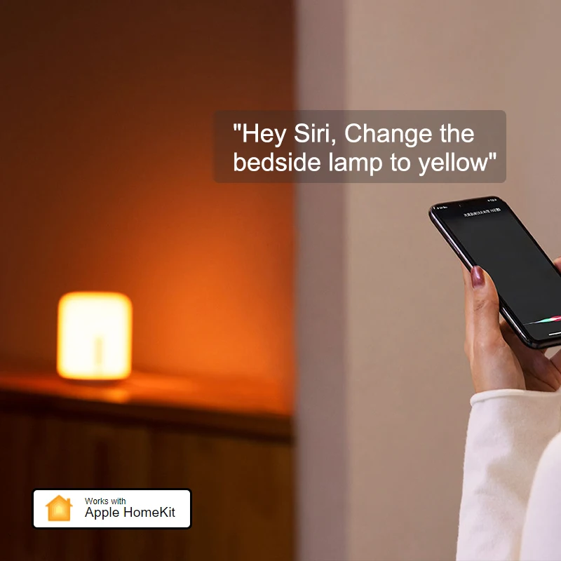 Xiaomi прикроватная лампа 2 умный стол светодиодный светильник mi home приложение беспроводной пульт дистанционного управления спальня настольный ночник для Apple HomeKit Siri