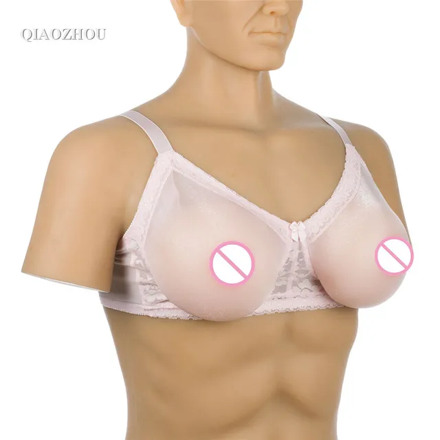 men against fake boobs Bit her bottom