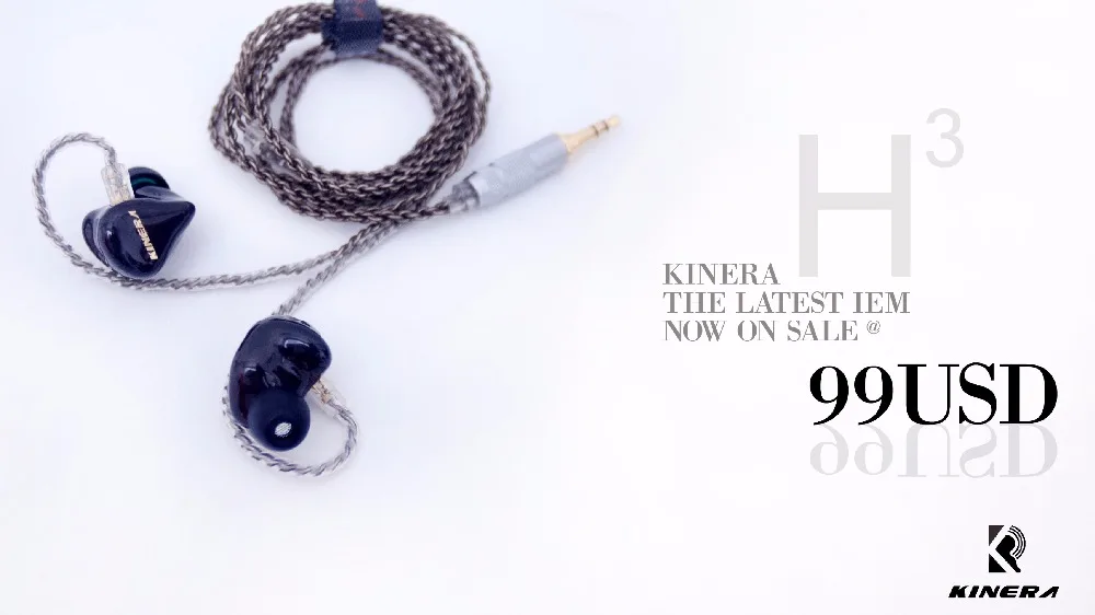 Официальный kinera H3 в уши монитор 2BA + 1 DD наушники|in-ear monitor|earphone earphonein-ear earphone |