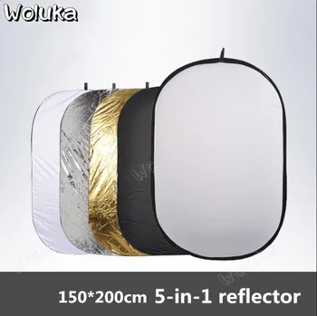 

150*200cm oval five-in-one reflector photography folding portable photography reflector CD50 T08