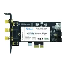 BCM943602CS 2,4 и 5G 3 Антенна 1300 Мбит/с BT4.1 WiFi беспроводная сетевая карта для рабочего стола Mac OS hackintosh PK BCM94360CD