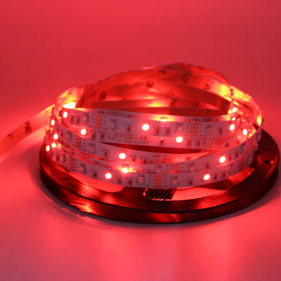 Водонепроницаемая светодиодная лента RBG 3528 SMD 60 светодиодов/м 5 в пульт