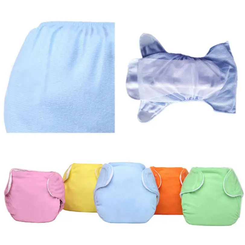 

Baby Reusable Diapers Nappies 1PC Washable Leakproof Cloth Diaper Cover Top Quality Adjustable Fralda M6