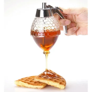 

Creative Home Acrylic Honey Pot Pure Natural Honey Extractor Jar Biscuit Bread with Jam Ketchup Bottle Storage box Shipping Free