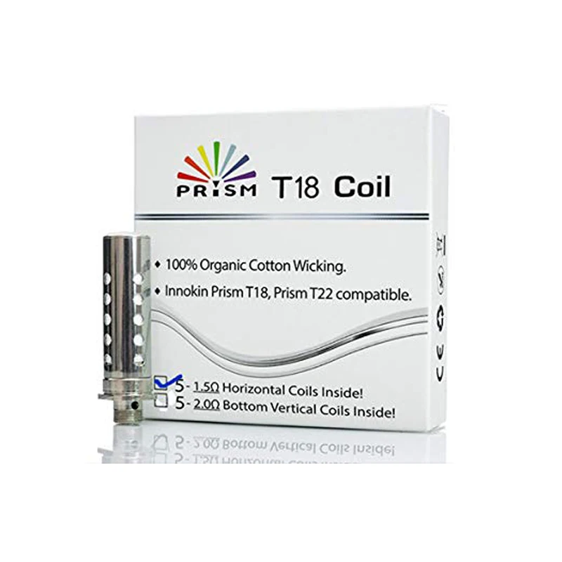 

100% Original Innokin Endura T18 Coils 1.5ohm Prism T18 Replacement Coil Heads for Endura T18 Kit