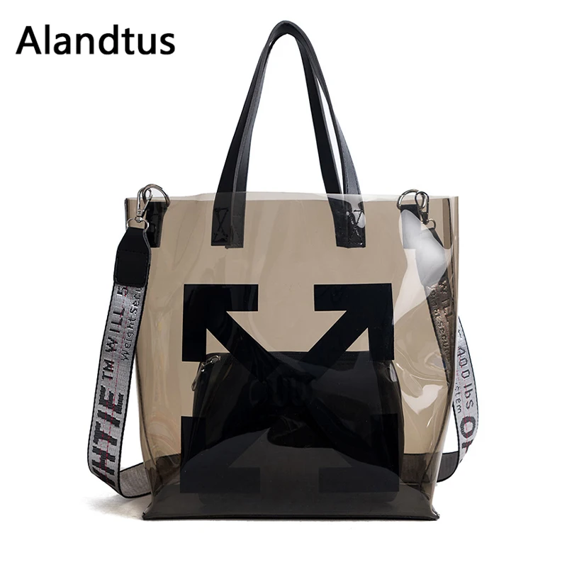 Alandtus прозрачные сумки через плечо для женщин сумки-мессенджеры женская сумка на