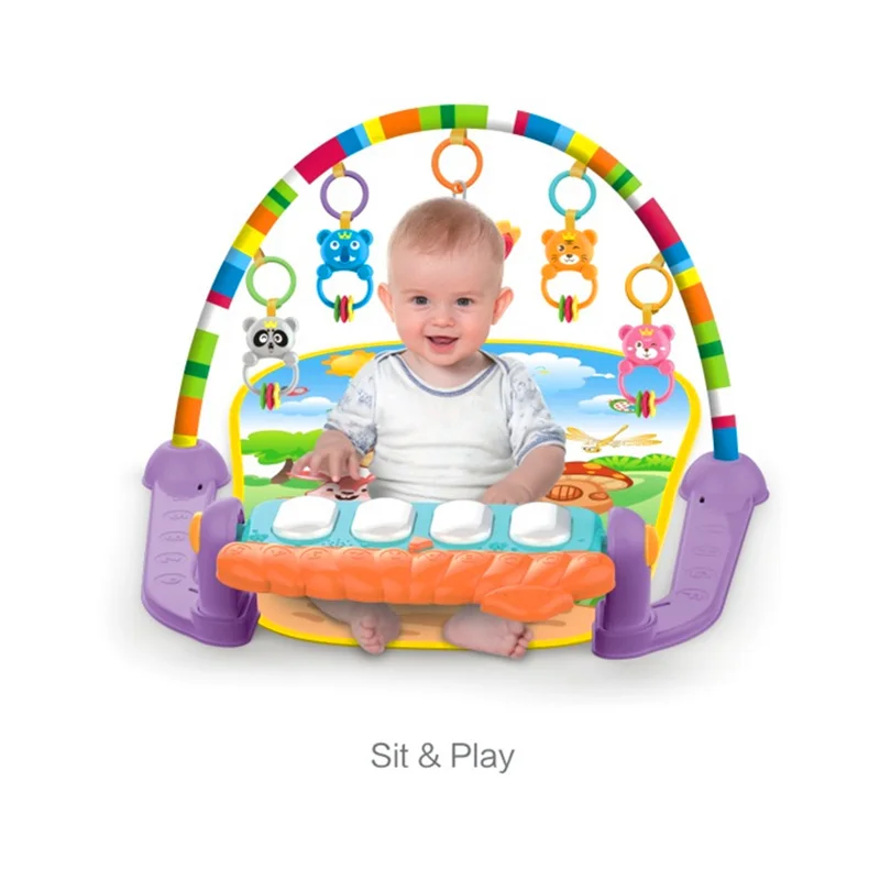 

Infant Multi-function Fitness Frame Early Childhood Music Pedal Harps Crawl Pad Rattles Toys Newborn Set Gift H392