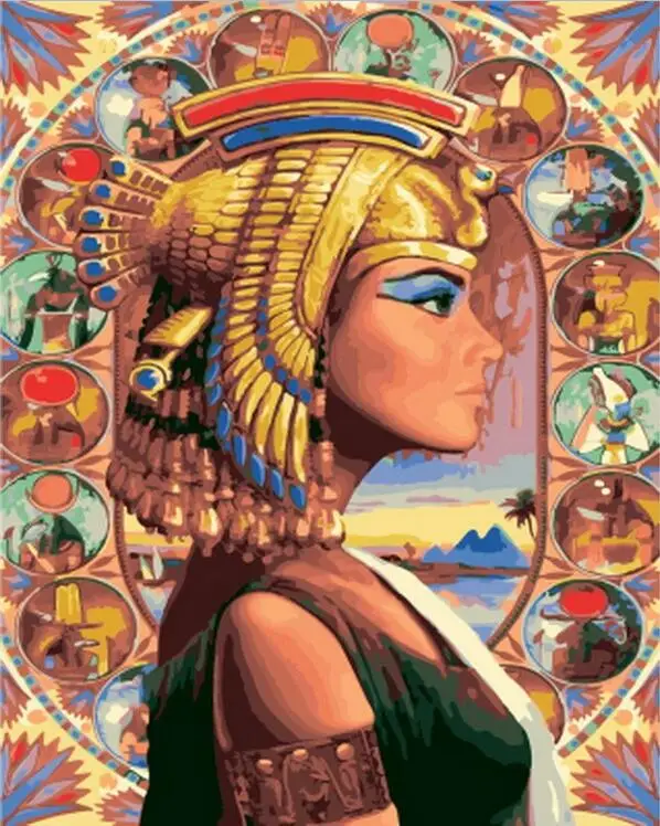 Egyptwomanpaintingbynumberfigurewallartpicturepaintbynumbers